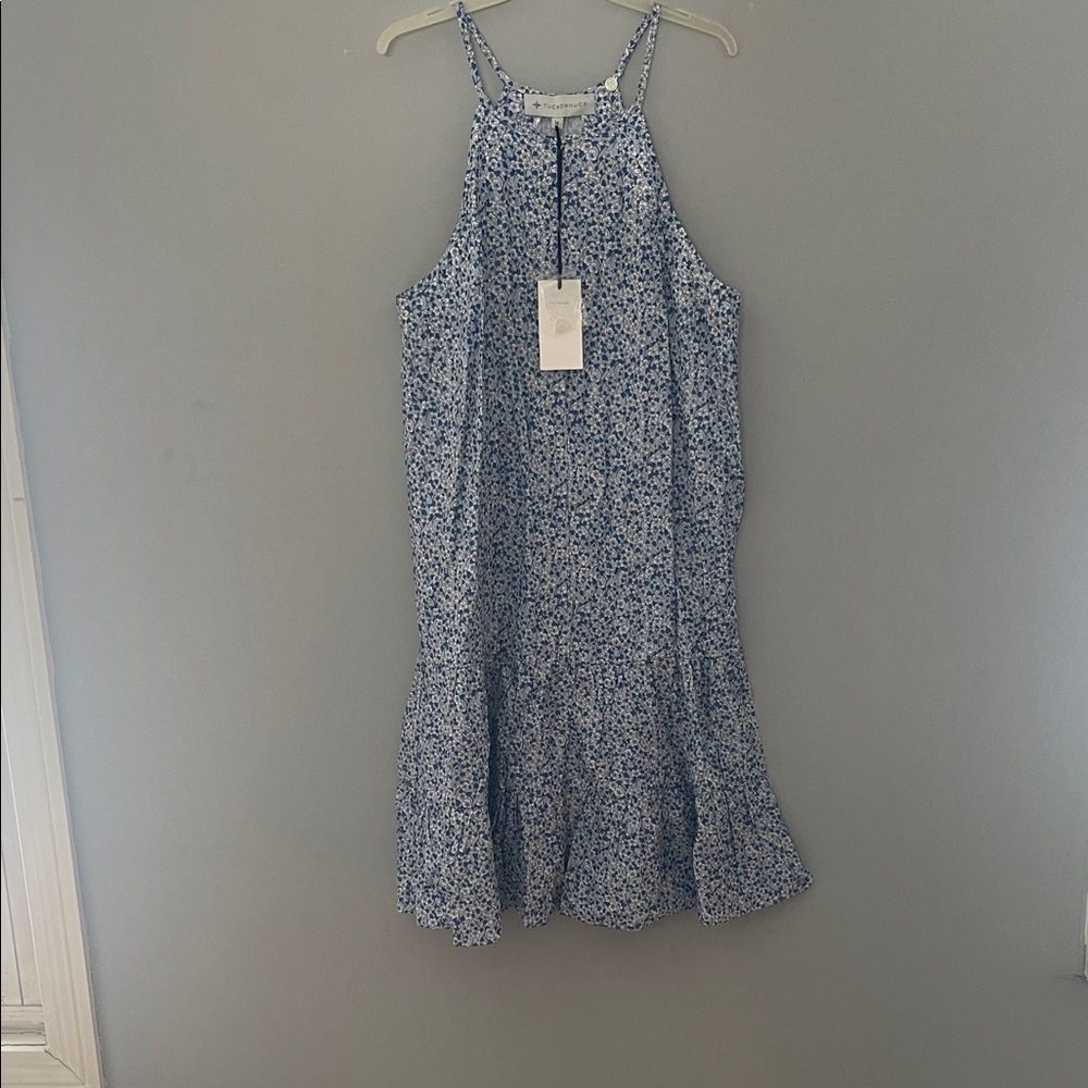 Tuckernuck Blue Floral Midi Dress